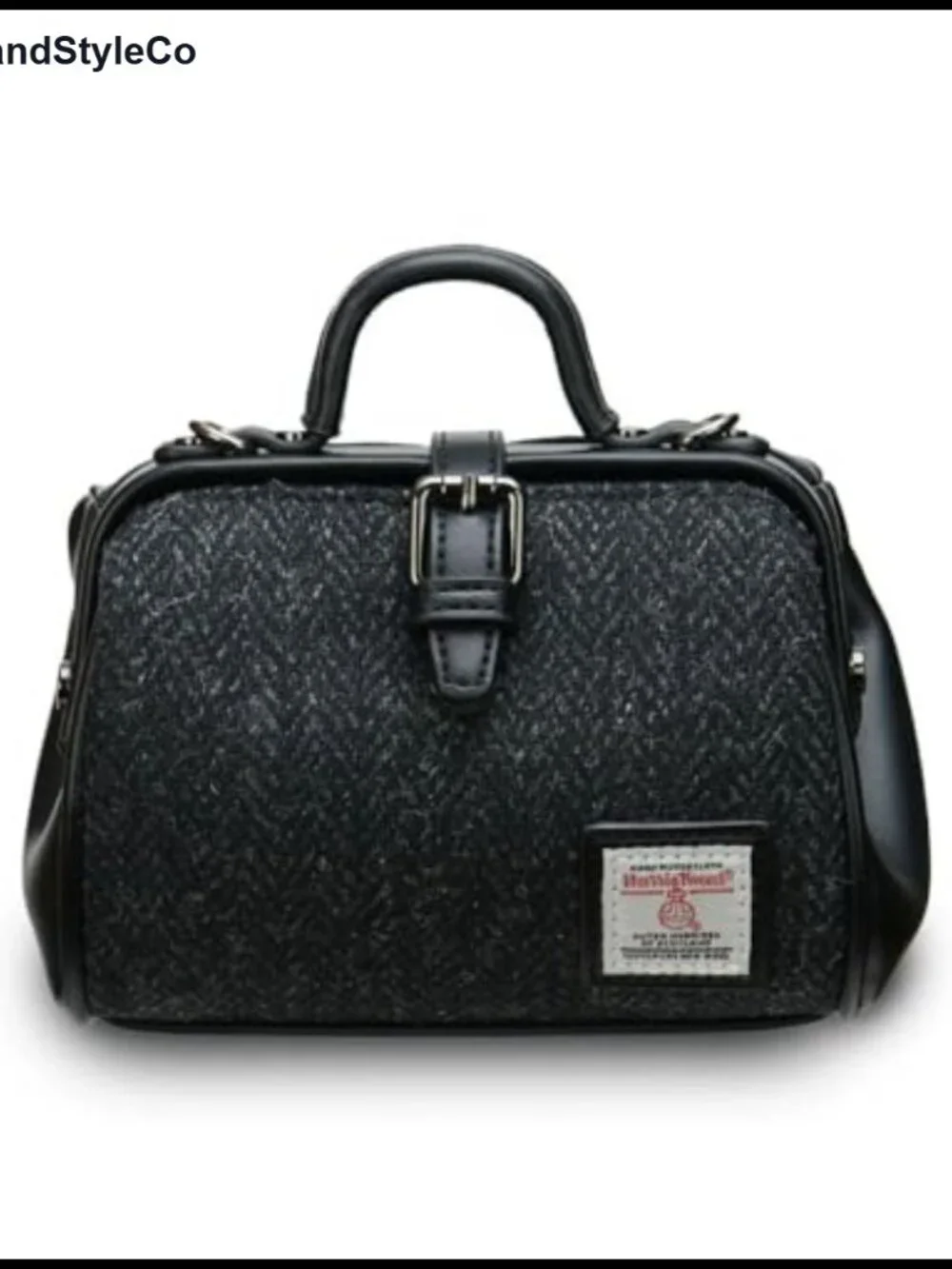 Islander Harris Tweed Mini Doctor Bag Women's Microfiber Leather Satchel